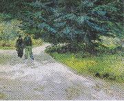 Vincent Van Gogh Couple in the Park at Arles Sweden oil painting artist